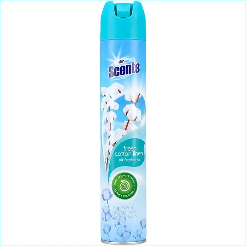 At Home odświeżacz powietrza spray 400ml. Fresh Cotton Linen /12/