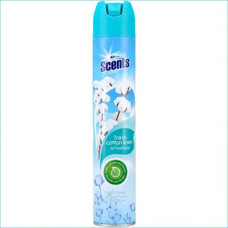 At Home odświeżacz powietrza spray 400ml. Fresh Cotton Linen /12/
