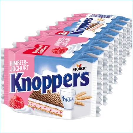 Knoppers wafelki 8szt. Himbeer Joghurt