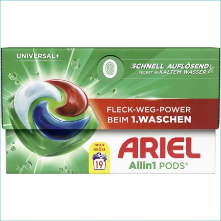 Ariel kapsułki do prania 19szt. Uniwersal+ /4/
