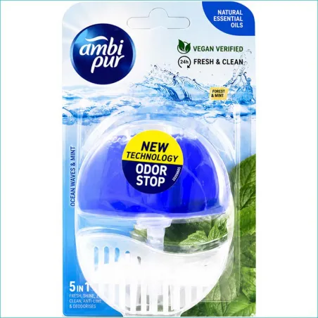 Ambi Pur zawieszka do WC 55ml. Fresh Water&Mint /6/