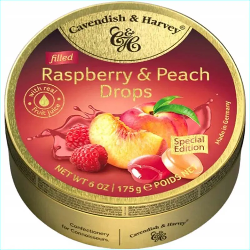 Cavendish&Harvey landrynki 175g. Raspberry&Peach /9/