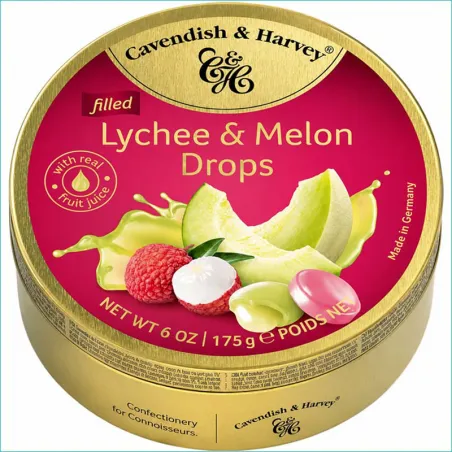 Cavendish&Harvey landrynki 175g. Lychee&Melon /9/