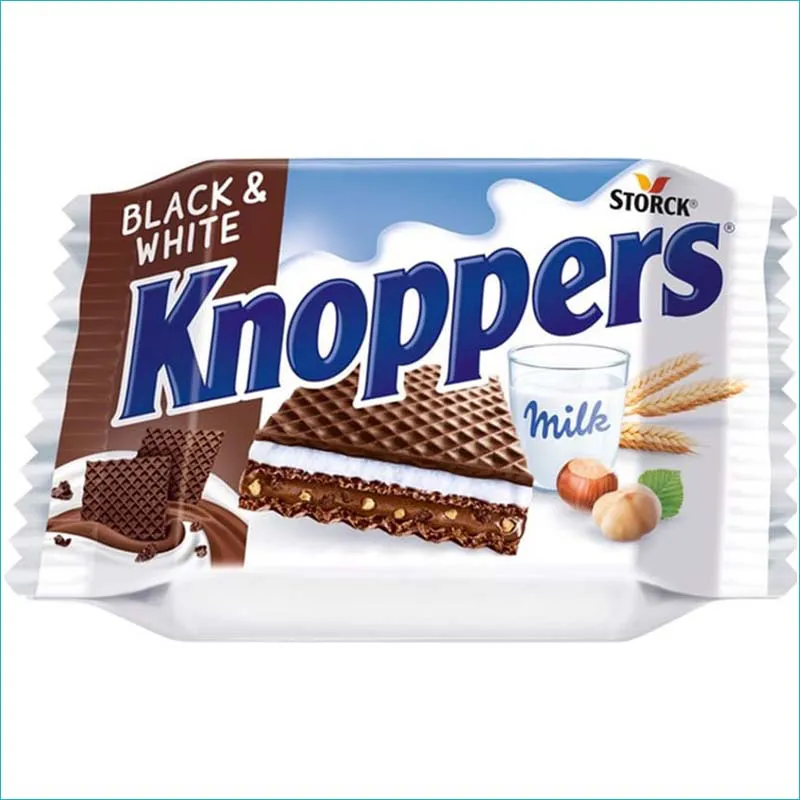 Knoppers wafelki 25g. Black & White /24/