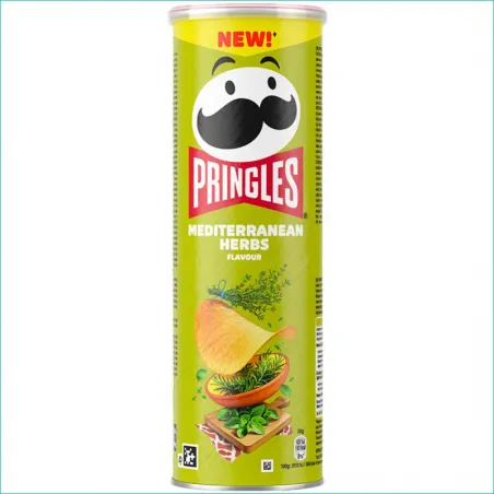 Pringles chipsy 165g. Mediterranean Herbs