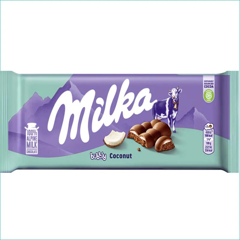 Milka czekolada 97g. Bubbly Coconut /12/