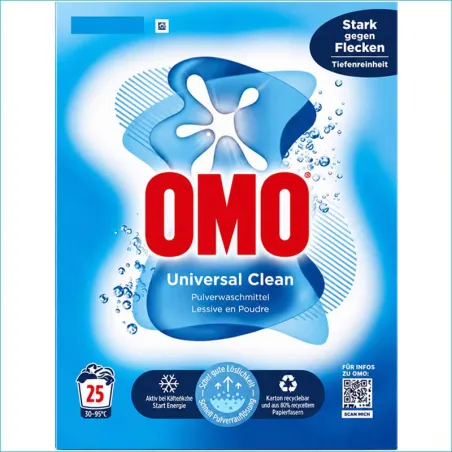 Omo proszek do prania 1,625kg/25 Uniwersal Clean /4/