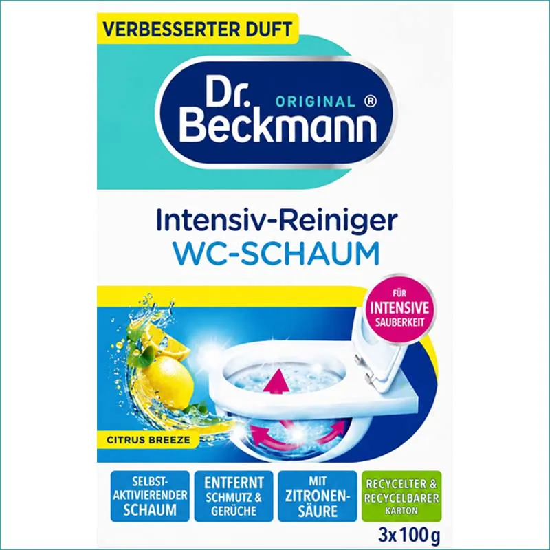 Dr Beckmann WC- Schaum aktywna piana do czyszczenia WC 3x100g. Citrus /6/
