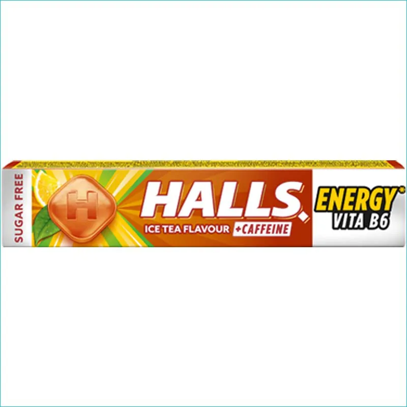 Halls cukierki 32g. Energy Ice tea /20/