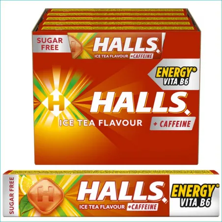 Halls cukierki 32g. Energy Ice tea /20/
