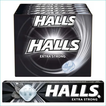 Halls cukierki 34g. Extra Strong /20/