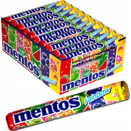 Mentos cukierki 37,5g. Rainbow /40/