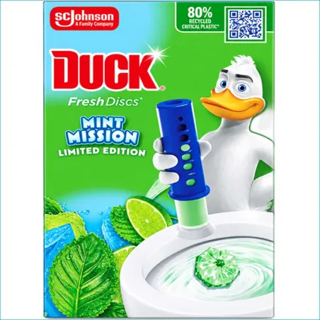 Duck krążek żelowy do WC 36ml. Mint Mission /5/