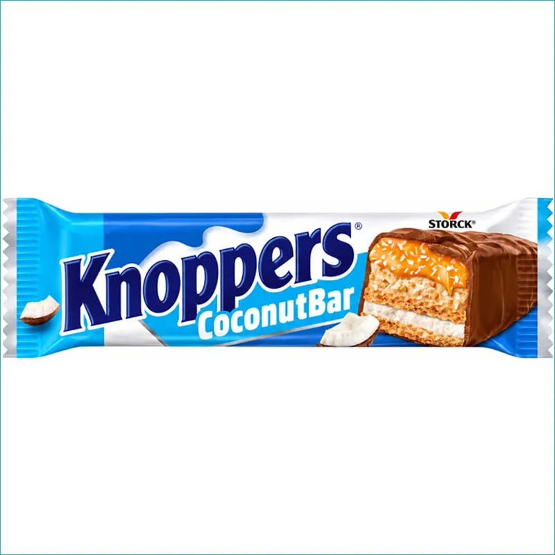 Knoppers baton 40g. Coconut data ważn: 09.11.26