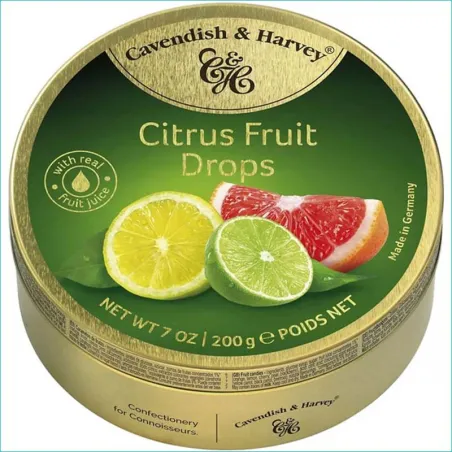 Cavendish&Harvey landrynki 200g. Citrus Fruit /9/