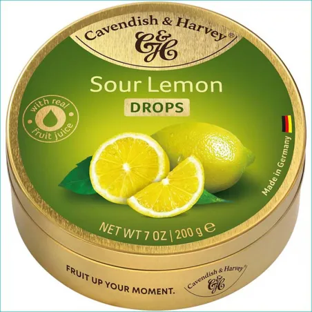 Cavendish&Harvey landrynki 200g. Sour Lemon /9/