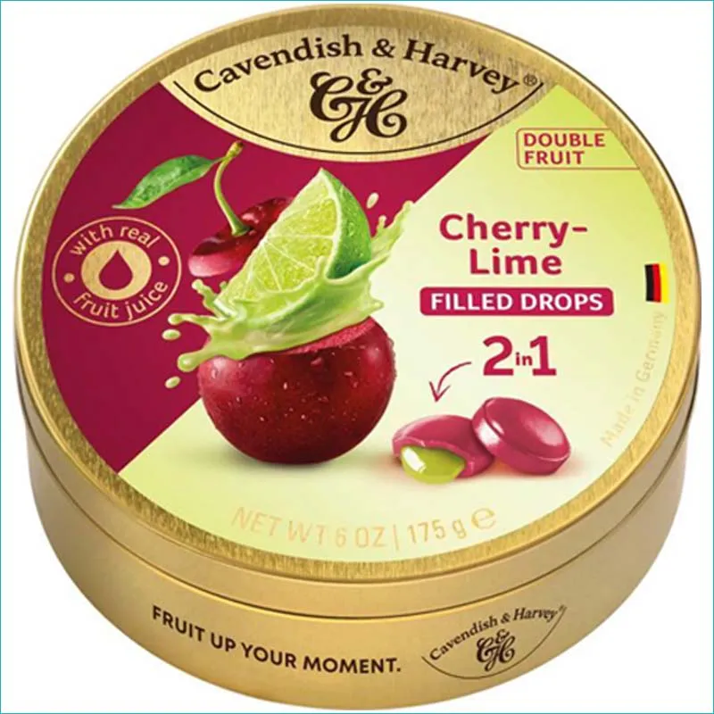 Cavendish&Harvey landrynki 175g. Cherrry Lime /9/