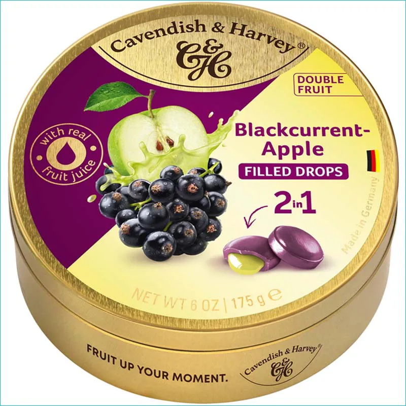 Cavendish&Harvey landrynki 175g. Blackcurrant Apple /9/