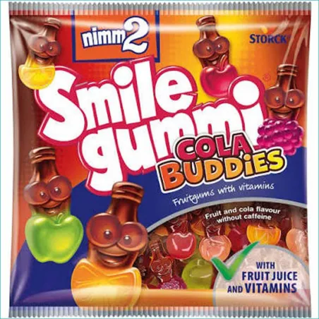Nimm2 Smile Gummi żelki 90g. Cola Buddies /24/