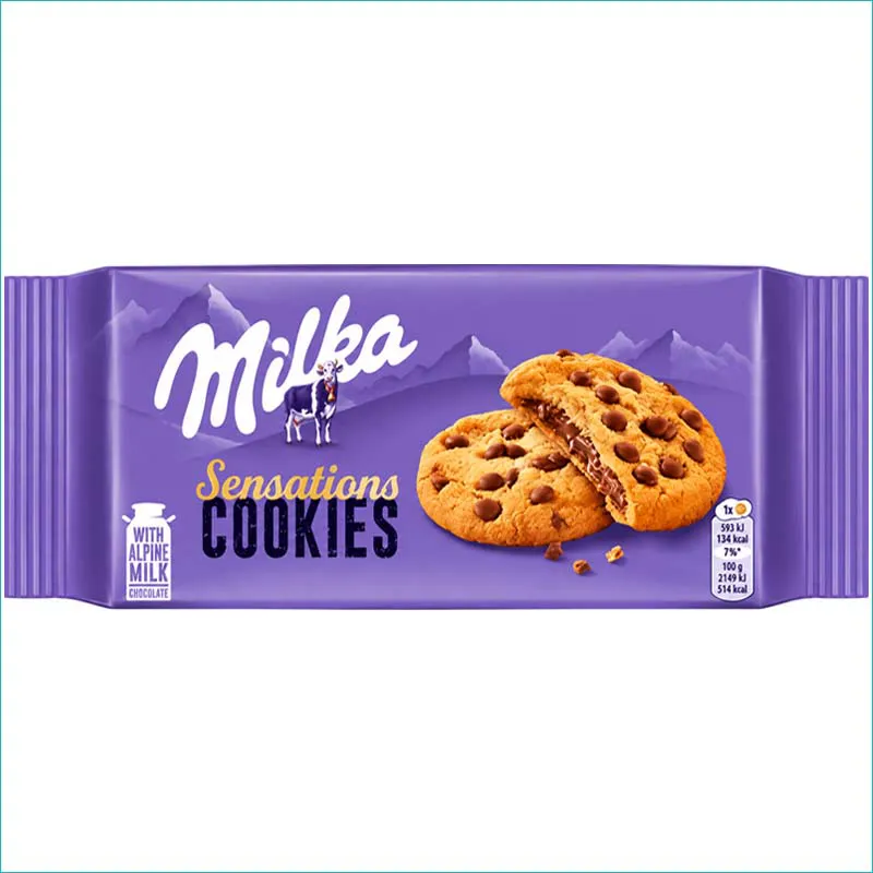 Milka ciastka 156g.  Sensations Cookies /12/ 