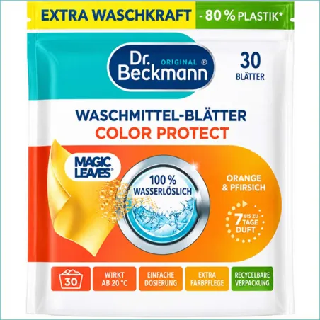 Dr. Beckmann detergent  do prania w listkach 30szt. Color Orange /8/