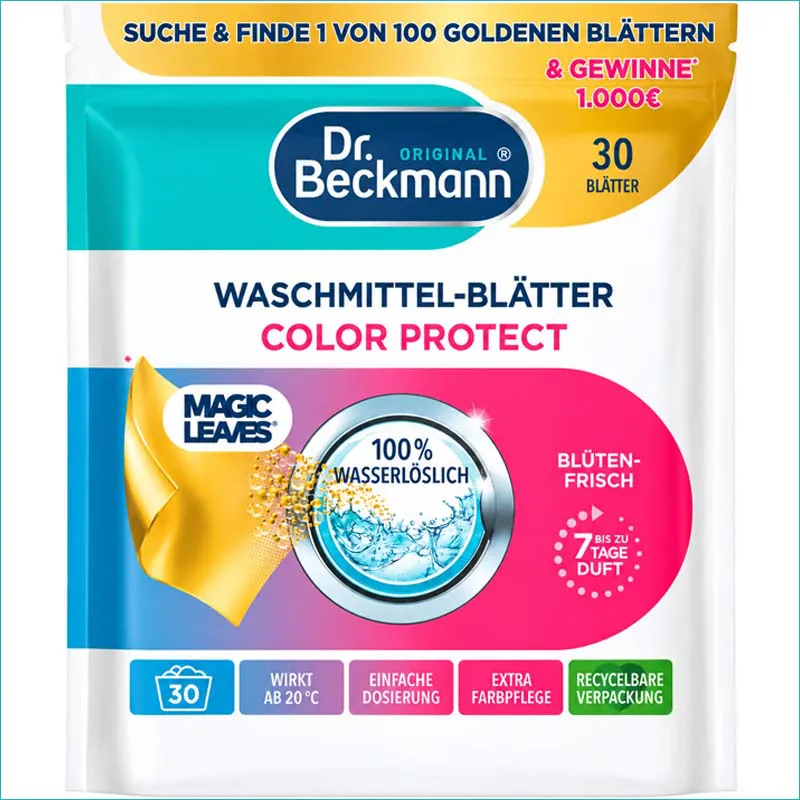 Dr. Beckmann detergent do prania w listkach 30szt. Color Bluten /8/