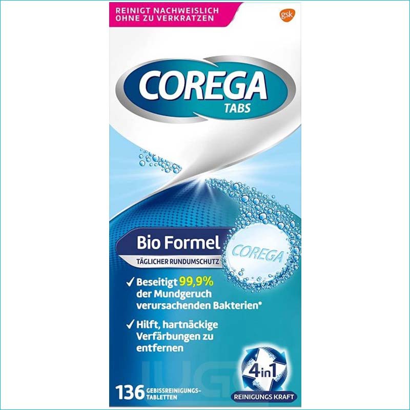 Corega Tabs tabletki do czyszczenia protez 136szt.