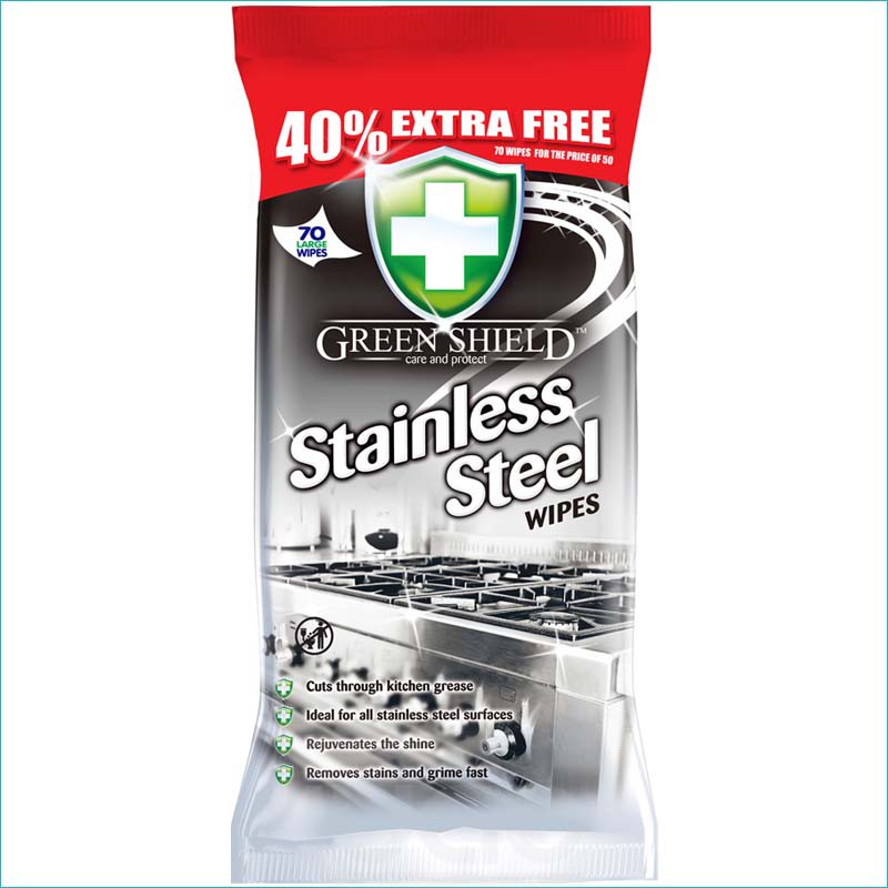 Green Shield chusteczki 70szt / Steel