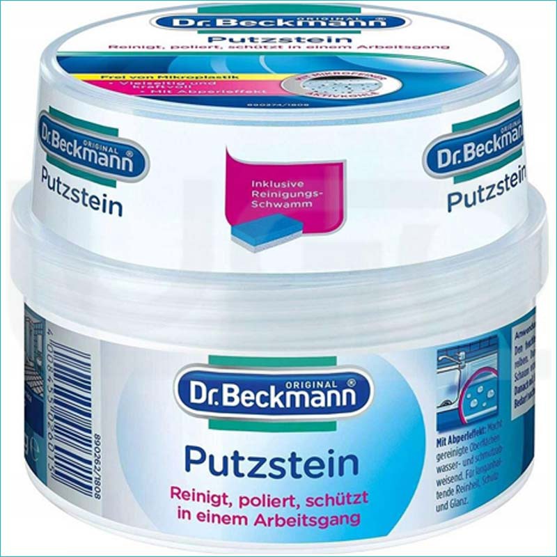 Dr Beckmann Putzstein pasta czyszcząca+gąbka 400g