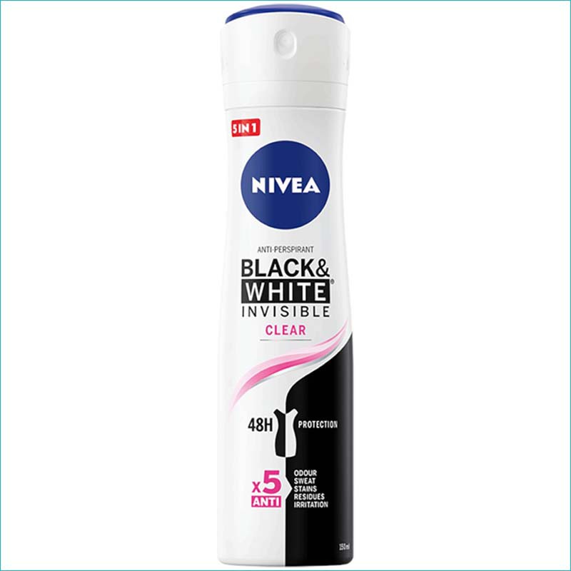 Nivea dezodorant 150ml. Black&White Clear