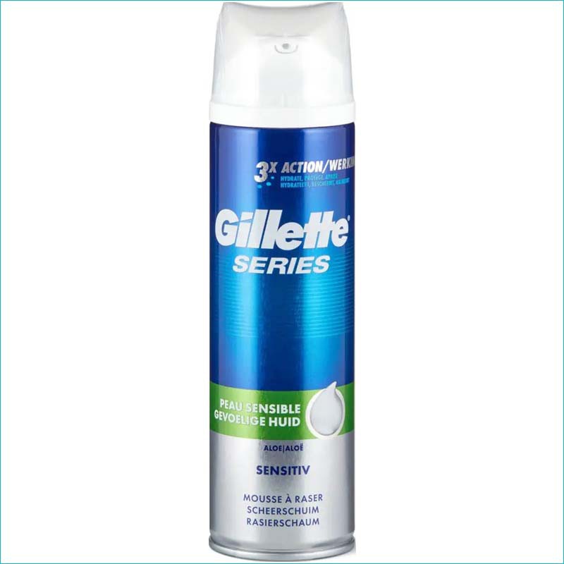 Gillette Series pianka do golenia 250ml. Sensitiv