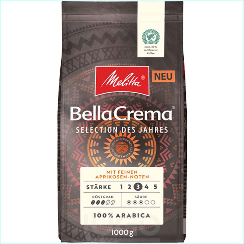 Kawa Melitta Bella Crema ziarno 1kg. Selection