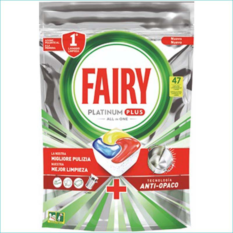 Fairy Platinum Plus kapsułki do zmywarki 47+ Lemon
