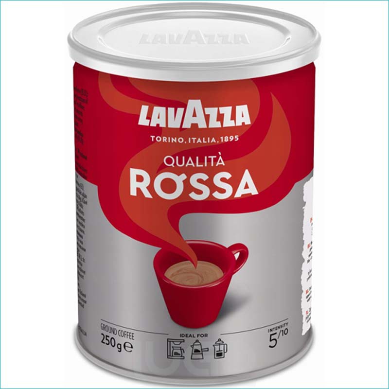 Kawa Lavazza Rossa mielona 250g. Puszka