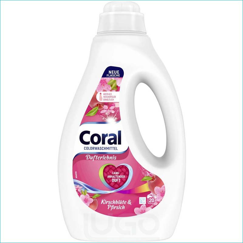 Coral płyn do prania 1L/20 Color Kirschblute