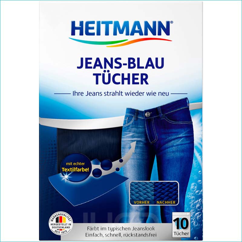 Heitmann chusteczki do prania jeansu 10szt.