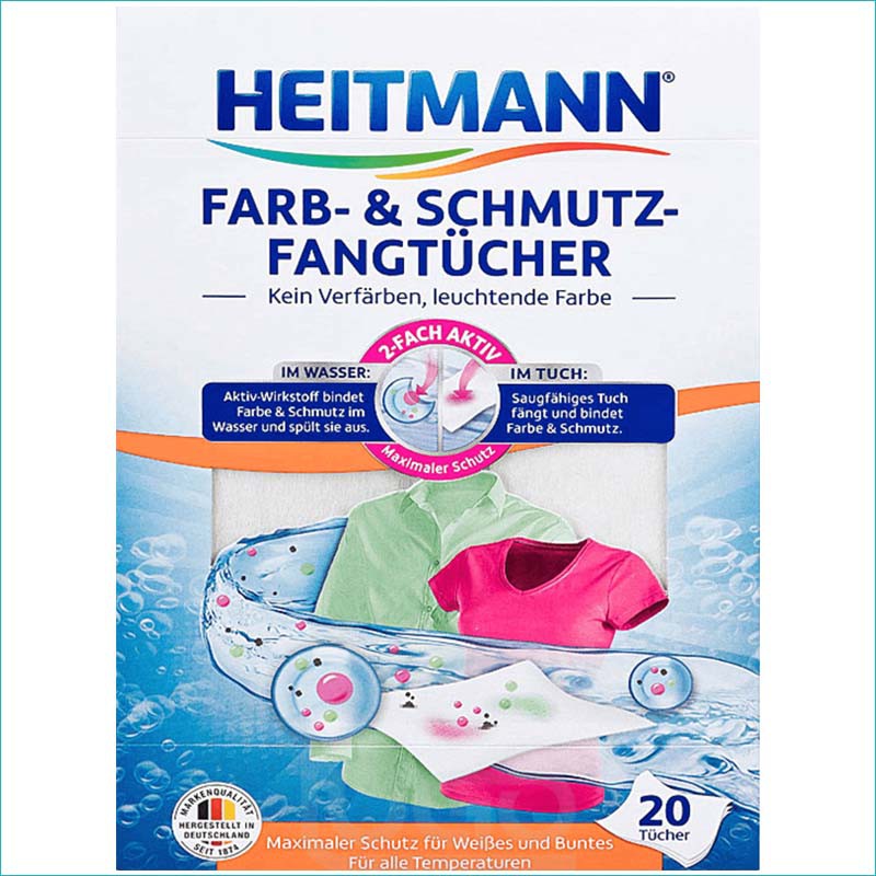 Heitmann chusteczki wyłapujące kolor 20szt.