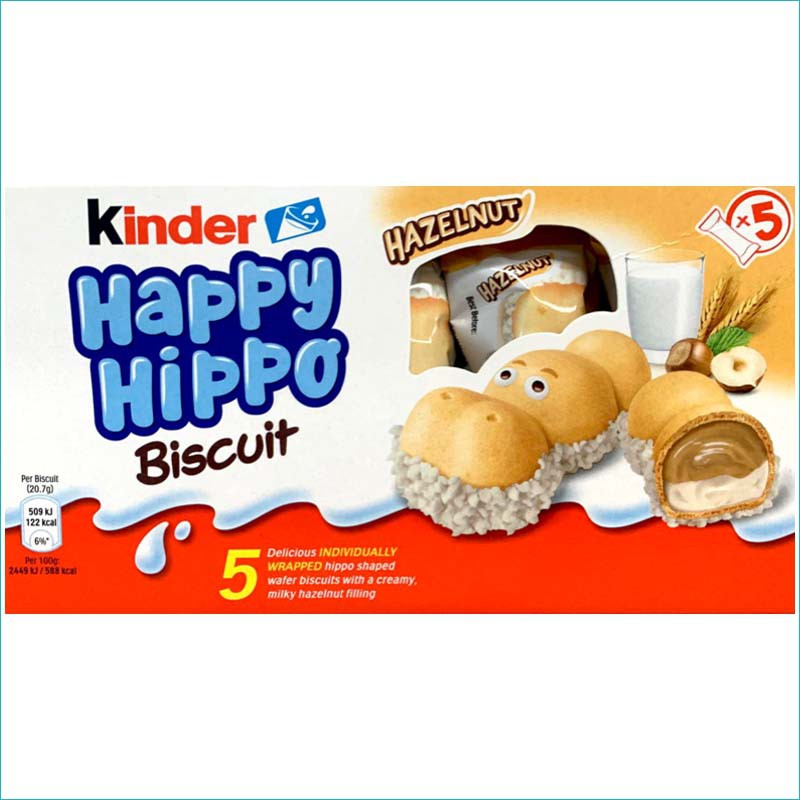 Kinder batoniki Happy Hippo 5szt Hazelnut