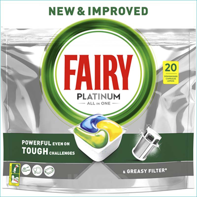 Fairy Platinum kapsułki do zmywarki 20szt. Lemon