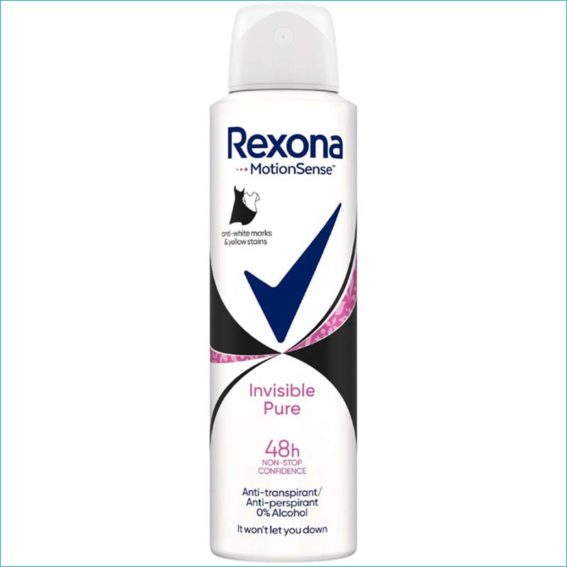 Rexona dezodorant 150ml. Invisible Pure