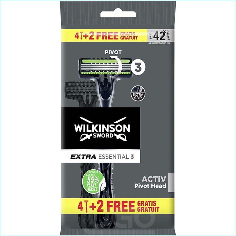 Wilkinson Extra 3 Essentials 4+2szt. Activ